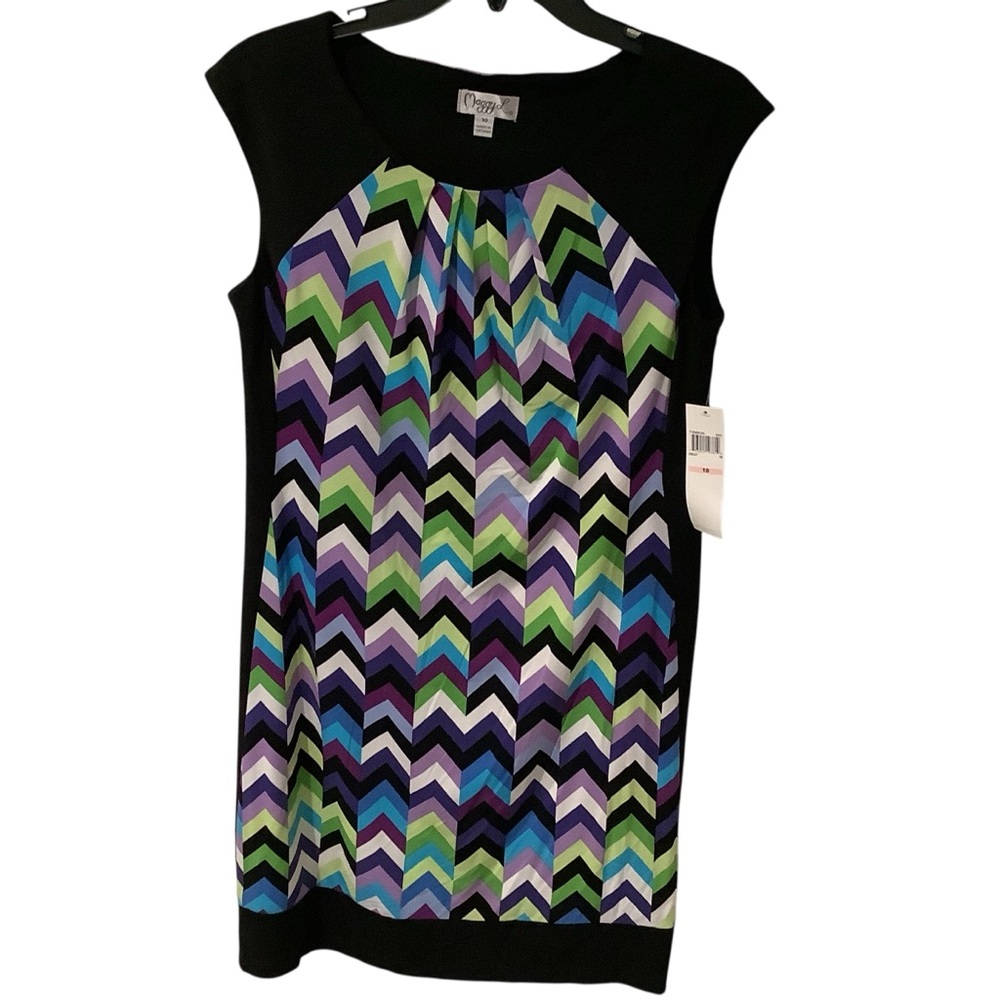 Maggie L Women’s Chevron Patterned Sleeveless Dress Brand NEW w/Price Tags